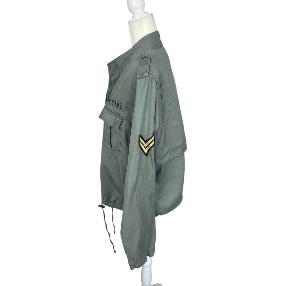Rails Rowan Military Bomber Jacket Linen Tencel G… - image 3